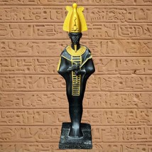 Statue of Egyptian Art Amun Ra god of the air,  handmade wooden figurine Amun Ra - $169.00