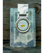 The Masters White Spring Loaded Money Clip - Free Shipping Bright Nickel - $21.95