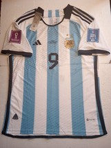 Julian Alvarez Argentina 2022 World Cup Final Match Home Soccer Jersey 2022-2023 - £87.92 GBP