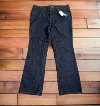 NWT Apt. 9 Women&#39;s Size 16W Blue Bootcut Cotton Dark Wash Denim Jeans Pants - £25.57 GBP