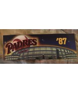 MLB San Diego Padres Vintage Circa 1987 Bumper Sticker Rare Baseball - £10.07 GBP
