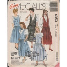 McCall&#39;s 4350 Drop Waist Jumper Dress and Petticoat Misses Size 8 10 12 Uncut - £10.17 GBP