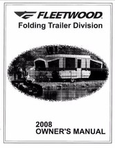 FLEETWOOD Popup Trailer Owners Manual - 2008 Americana Bayside Utah Williamsburg - $19.99