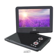 SuperSonic Portable 9&quot; TV/DVD/CD Player remote, rechargeable Li-ion battery, - £89.26 GBP