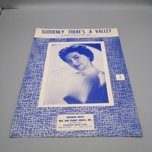 Vintage Sheet Music, Suddenly There&#39;s a Valley by Gogi Grant, Chuck Meyer - £16.00 GBP