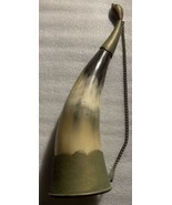 Vintage Caucasian Decorative Drinking Wine Horn Souvenir Of USSR Era - £46.26 GBP