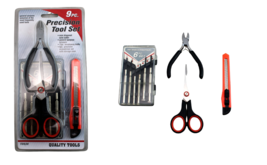 9 Piece Precision Tool Set Wire Cutter Scissor Precision Screwdriver Set Knife - £7.13 GBP
