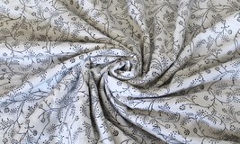 5 Yards Light Weight Cotton Fabric-Sewing Dress Making Cloth Hand Block Printed - £15.32 GBP