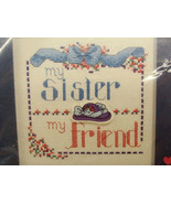 Cross Stitch Kit Bucilla Button Buddies My Sister My Friend Alma Lynne DIY  - £15.56 GBP