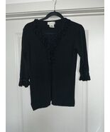 Fred David Women&#39;s Black Blouse Size Medium - $15.00