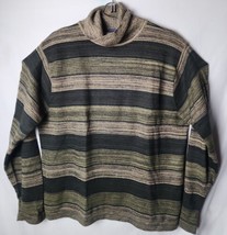 Florence Tricot Men M Turtle Neck Pullover Wool Strip Long Sleeve Sweate... - £54.60 GBP