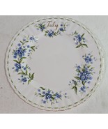 Vintage Royal Albert Forget-Me-Not July Bone China 8&quot; Plate Made in England - $346.16 MXN