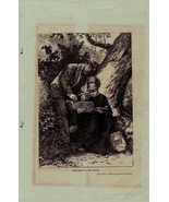 Antique Art Illustration Print Peterson&#39;s Lady&#39;s Magazine 1880 - $432.64 MXN
