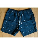 Alex Crane Bo Shorts Icehouse Print Size XL 100% French Linen - $36.02