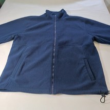 IZOD Men's Blue Full Zip Pockets Fleece Sweatshirt Long Sleeve Size XL image 6
