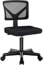 Desk Chair, Swivel Computer Office Mesh Desk Chair Armless Office Chair Small - £39.95 GBP