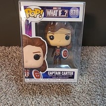 Funko Pop! Vaulted Vinyl Marvel What If? Captain Carter #870 NIB NEW Wit... - £5.93 GBP