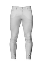 Alessandro Albanese Mens Platinum Taranto Knee Patch Breeches White 42 Regular image 3