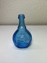Vintage Wheaton Blue Glass Bottle Jenny Lind the Swedish Nightingale - 3... - $10.00