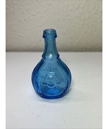 Vintage Wheaton Blue Glass Bottle Jenny Lind the Swedish Nightingale - 3... - $10.00