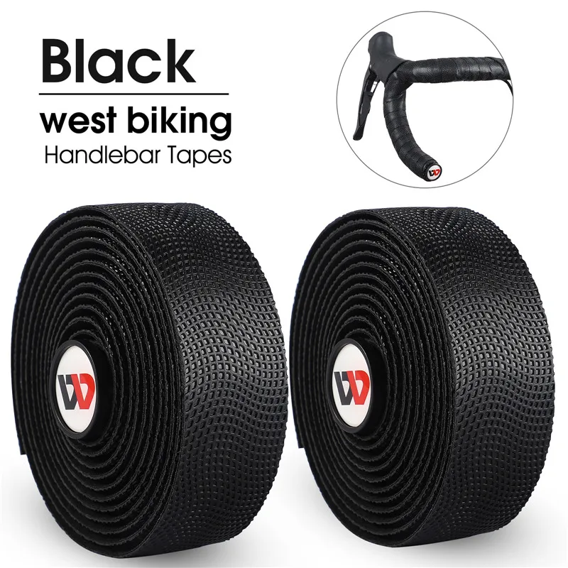 WEST BI Bike Handlebar Tape Anti-slip Silica Gel EVA Shock Absorption Road Bicyc - $23.82