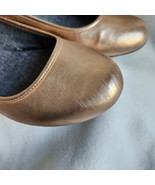 Dr Scholls Memory Foam Cool Fit Friendly Rosegold Metallic Ballet Flats ... - £15.17 GBP