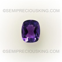 Natural Amethyst African Cushion Facet Cut 10X8mm Royal Purple Color FL Clarity  - £77.12 GBP