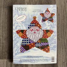 Candamar Designs Star Santa Christmas Ornament Counted Cross Stitch Kit ... - $11.87