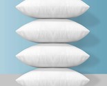 The Item Is A Set Of Four 18X18-Inch Throw Pillow Inserts In White, And ... - $34.97