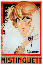 Fashion Vintage Decoration  Design Poster.Mistinguett.Home art Decor 840i - $17.82+