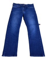Wrangler Jeans Mens 36 X 30 Slim Straight Stretch Medium Wash Western Denim - $22.54
