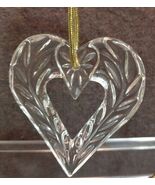 Mikasa Crystal Heart Christmas Ornament Joyous Collection **NO BOX** - $363.68 MXN