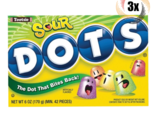 3x Packs | Tootsie Dots Assorted Sour Flavors Theater Box Candy | 6oz - £12.81 GBP