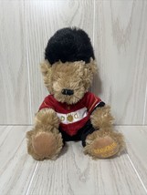 Keel Toys Buckingham Palace Plush tan teddy bear Guardsman guard uniform - $8.01