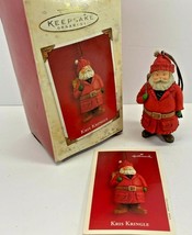 Hallmark Keepsake Christmas Ornament Kris Kringle 2003 Santa Claus with Backpack - £10.27 GBP