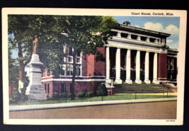 Corinth MS Mississippi, Court House, Confederate Monument, Vintage Postcard - £7.12 GBP