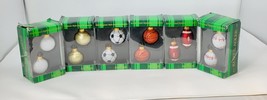 Kurt Adler Glass Sports Ball Ornaments 2pc/box, 6 Boxes~Christmas Decor~DISCOUNT - £23.36 GBP