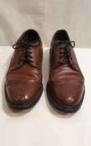 Florsheim Men&#39;s Size 7.5 D  Dress Shoes Leather Wingtip Brown  - £29.91 GBP
