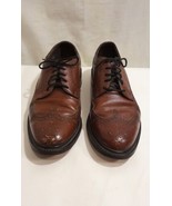 Florsheim Men&#39;s Size 7.5 D  Dress Shoes Leather Wingtip Brown  - £29.43 GBP