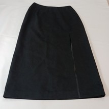 Focus 2000 By Charles Glueck Woman’s Back Zip & Slit Pull-On Black Skirt Size 8 image 7