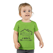 Stay Wild Embroidered Toddler T-Shirt with Classic Fit and Double-Needle Detail - £13.17 GBP
