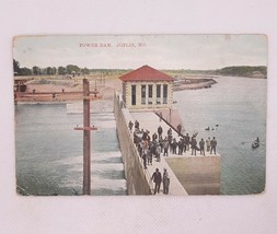 Joplin MO Power Dam 1910 Vintage Postcard Posted - £4.68 GBP