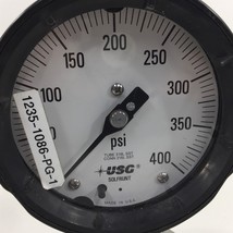 Amatek USG 0-400PSI Pressure Gauge Stainless Tube &amp; Conn 4&quot; With Diaphragm Plate - £78.65 GBP