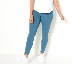 Susan Graver SG Sport Contour Knit Leggings-  Jade Agate, Medium - $23.76