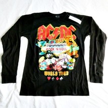 AC/DC Las Vegas Rock Or Bust 2016 Reason Long Sleeve Black T-shirt NEW S... - $29.70