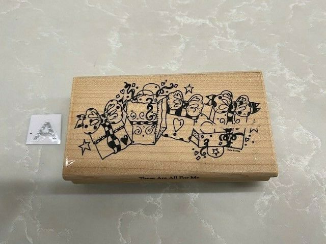 LARGE MOUNTED WOOD RUBBER   CRAFT PARTY STAMPS BUY MORE & SAVE! Item image 3