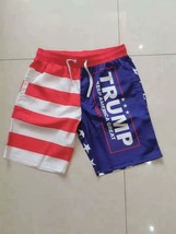 Trump 2024 Keep America Great Usa Flag Swim Suit Men&#39;s Trunk Quick Dry M L Xl Us - £39.50 GBP