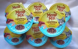 8 Cups Meow Mix Tenders in Sauce Real Tuna &amp; Whole Shrimp 2.75 oz ea. - £4.18 GBP