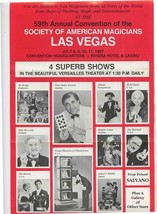 Society of American Magicians Show Information Las Vegas Nevada 1987  - £21.38 GBP