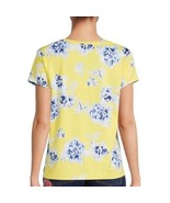 Pioneer Woman ~ Short Sleeve ~ V-Neck ~ Yellow &amp; Navy ~ Large (12-14) T-... - £17.67 GBP